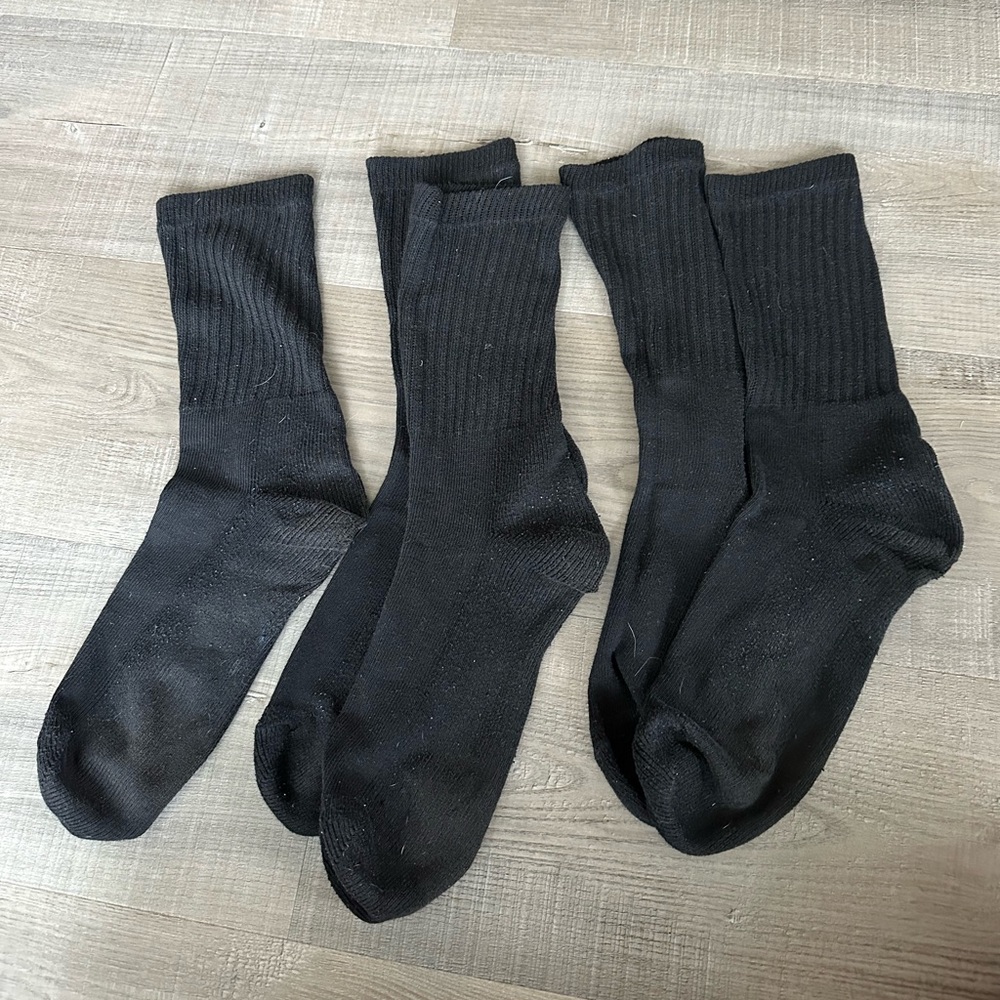 Tall Black Socks